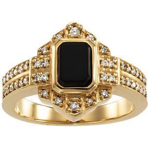 Vintage Design  Ring Mounting for Emerald/Octagon Center