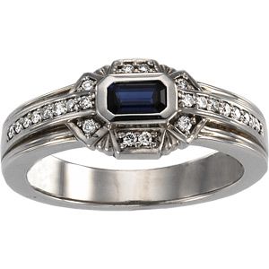 Vintage Design  Ring Mounting for Emerald/Octagon Center