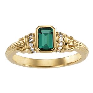 Vintage Design  Ring Mounting for Emerald/Octagon Center
