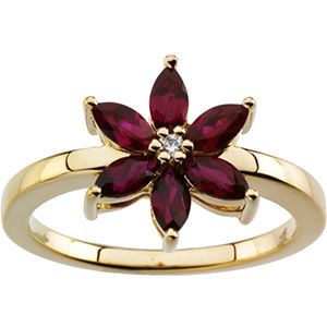 Ring Mounting for Marquise & Round Shape Gemstones