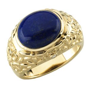 Bezel-Set Ring Mounting for Oval Gemstone