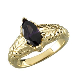 Vintage-Style Design Ring Mounting for Marquise Shape Gemstone