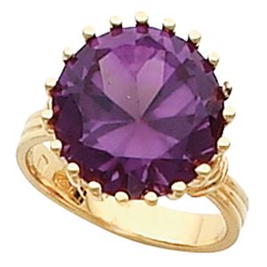 Ring Mounting for Round Gemstone Solitaire