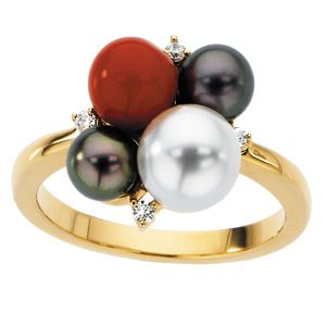 Multiple Pearl Fashion Ring Mounting