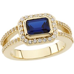 Vintage Style  Ring Mounting for Emerald/Octagon Center