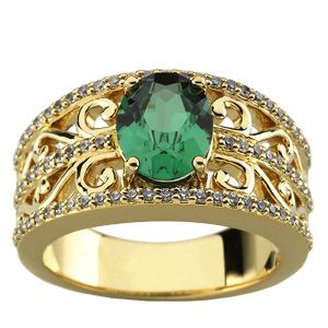 Ring Mounting for Oval Gemstone