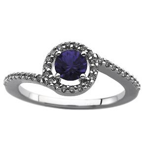Micro Prong Set Ring Mounting for Round Gemstones 