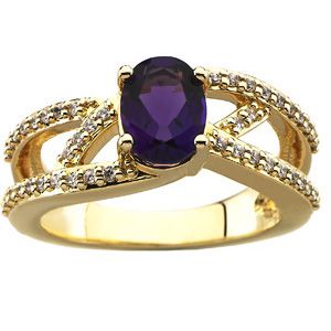 Micro Prong Set Ring Mounting for Gemstones with Oval Center