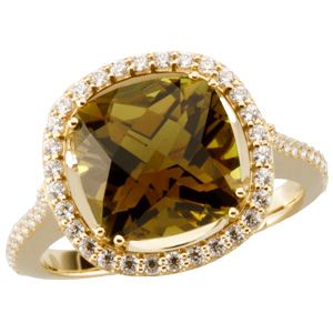 Accented Entourage Ring Mounting for Antique Center