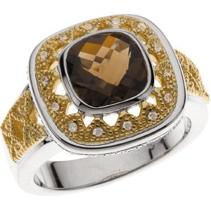 Bezel Ring Mounting for Antique Cushion Stone