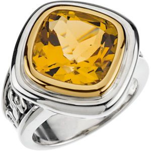 Calla Lily Motif  Solitaire Ring Mounting for Antique Center