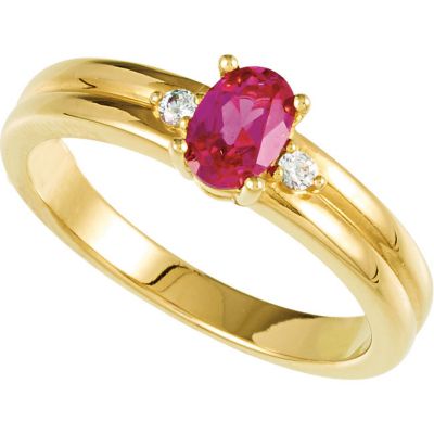 Oval Stone Ring for Mothers