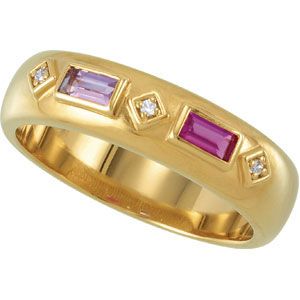 Baguette Stone Ring for Mothers