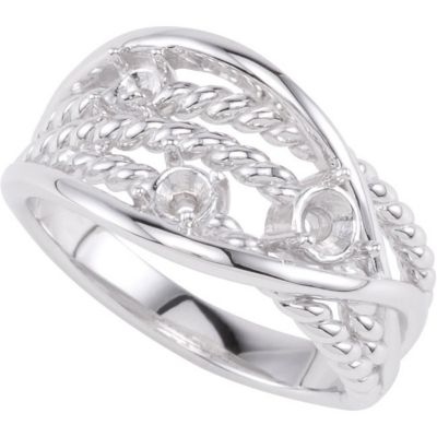 Ring Mounting for Round Gemstones