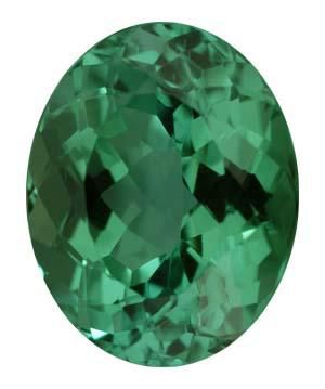 Oval Genuine Green Tourmaline (Black Box)