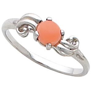  Ring Mounting for Round Cabochon Gemstone Solitaire