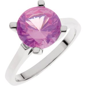 Ring Mounting for Round Gemstone Solitaire