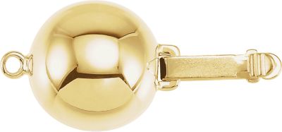 Round Ball Clasp with Bright Finish