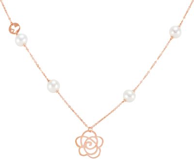 Freshwater Cultured Pearl Floral Design Necklace