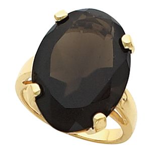 Ring Mounting for Oval Gemstone Solitaire