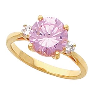 Ring Mounting for Round Gemstone 