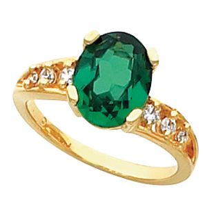 Ring Mounting for Oval Gemstone