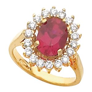 Ring Mounting for Oval Gemstone 