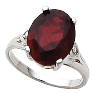 Ring Mounting for Oval Gemstone Solitaire