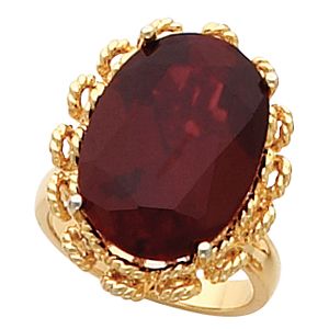 Ring Mounting for Oval Cabochon Gemstone Solitaire
