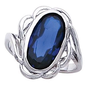 Ring Mounting for Oval Gemstone 