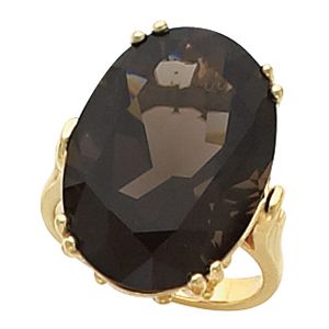 Ring Mounting for Oval Gemstone Solitaire