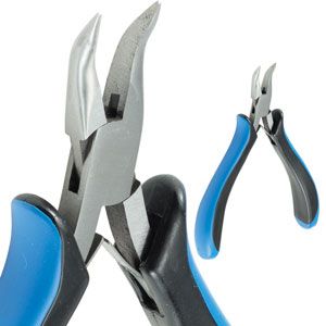 Stuller Comfort Grip Chain Nose Bent Pliers