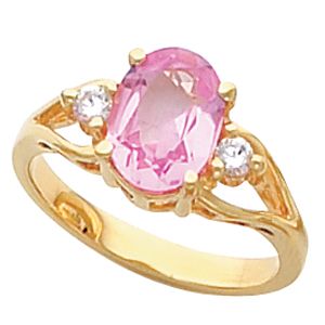 Ring Mounting for Oval Gemstone 