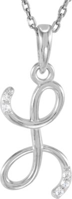 Script Initial Pendant or Necklace