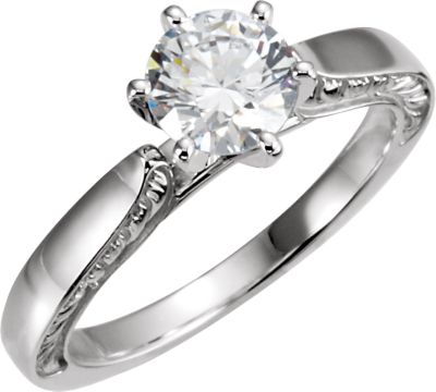 Sculptural-Inspired Engagement Ring Base or Matching Band