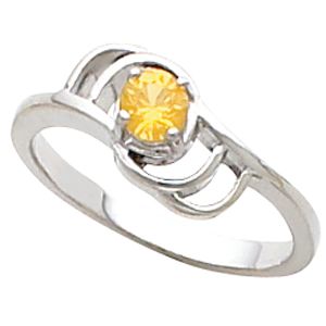 Ring Mounting for Round Gemstone Solitaire