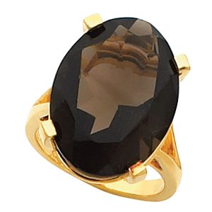 Ring Mounting for Oval Gemstone Solitaire