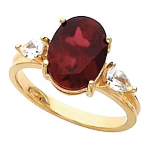 Ring Mounting for Oval Gemstone 