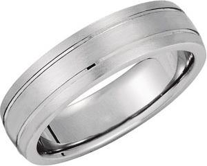 6mm Domed Band with Matte Finish