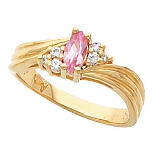 Ring Mounting for Marquise Gemstone