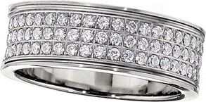 Titanium Band with Cubic Zirconia