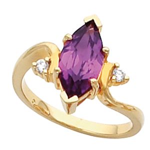 Ring Mounting for Marquise Gemstone