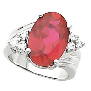 Ring Mounting for Oval Gemstone 
