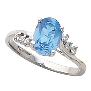 Ring Mounting for Oval Gemstone