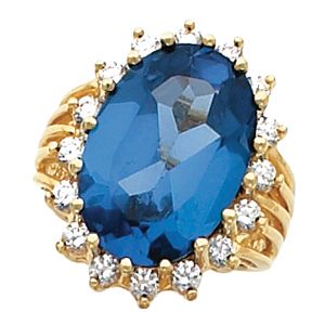 Ring Mounting for Oval Gemstone 