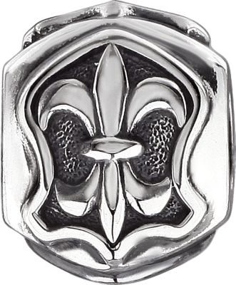 Kera&trade; Triangle Fleur-de-Lis Bead