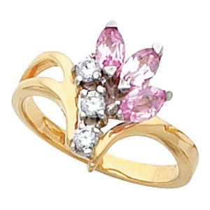 Ring Mounting for Marquise Gemstones