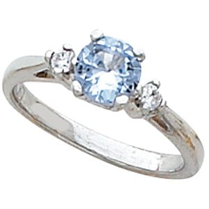 Ring Mounting for Round Gemstone