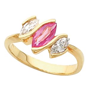 Ring Mounting for Marquise Gemstones