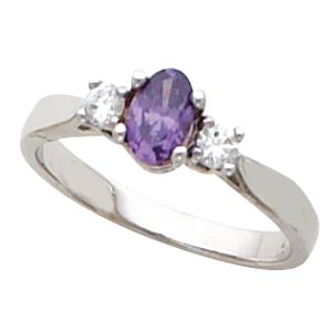Ring Mounting for Oval Gemstone 
